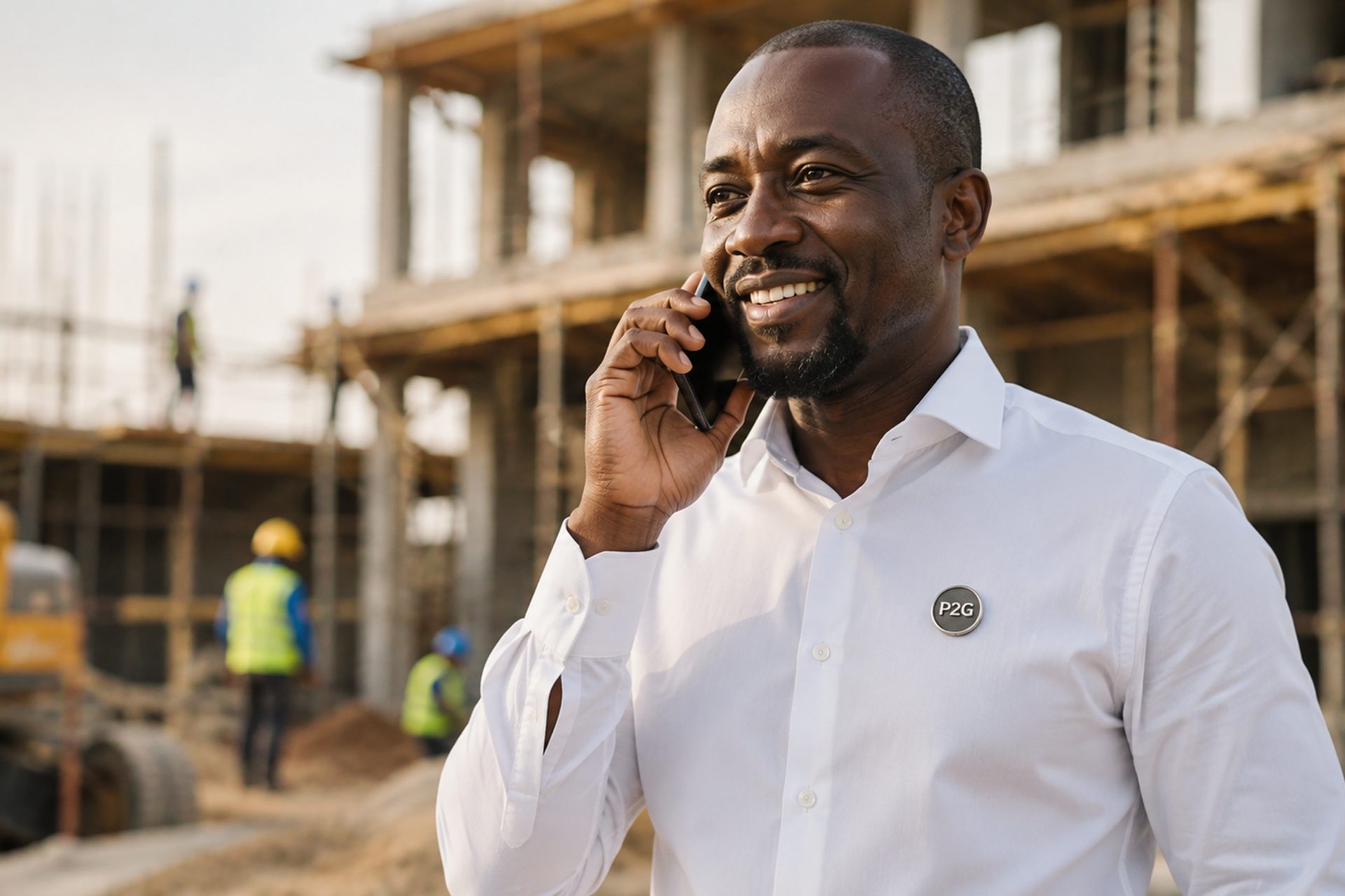 Coordinating a contractor on a site under construction
